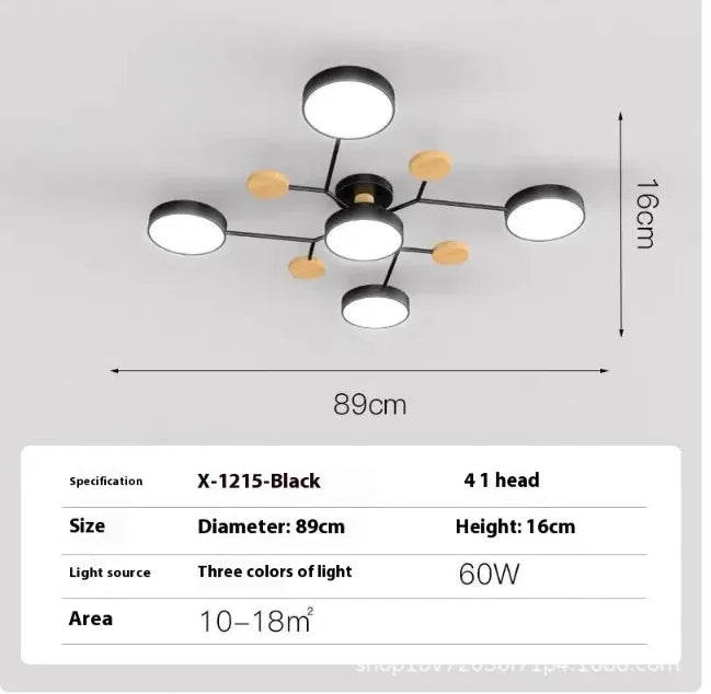 Modern Minimalist Ceiling Lamp – Creative LED Lighting for Living Room