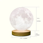Rotating Moon Atmosphere Night Light