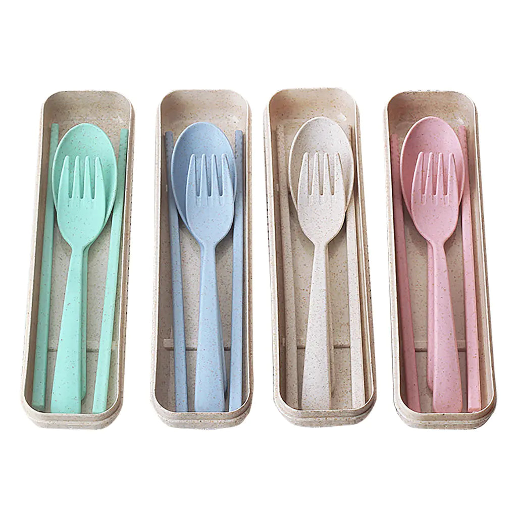 Minimalist Set: Spoon, Fork, Chopsticks