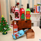 Christmas Wine Bottle Covers for Holiday Decor
