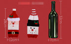 Christmas Wine Bottle Covers for Holiday Decor