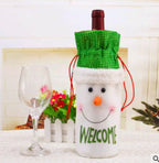 Christmas Wine Bottle Covers for Holiday Decor