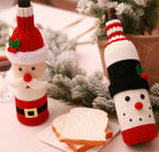 Christmas Wine Bottle Covers for Holiday Decor