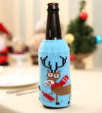 Christmas Wine Bottle Covers for Holiday Decor