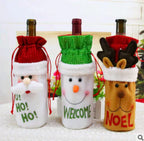 Christmas Wine Bottle Covers for Holiday Decor