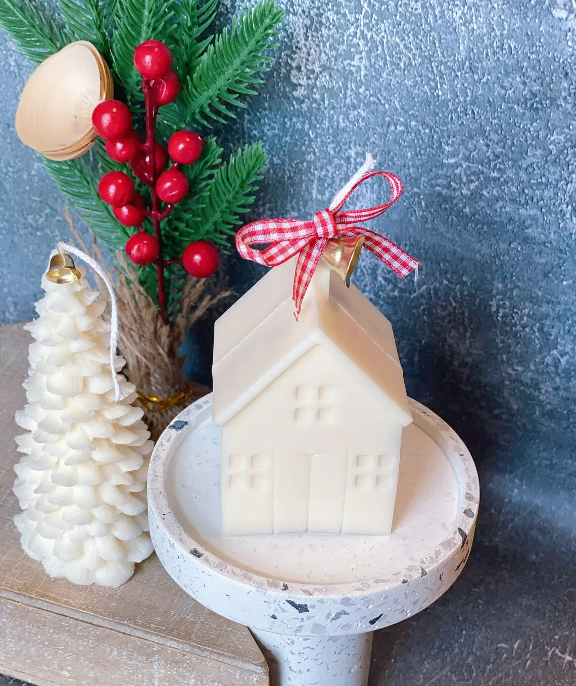 Christmas Cottage Candles | Holiday Decor