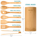Bamboo Kitchen Utensils Set 8-Pack