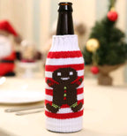 Christmas Wine Bottle Covers for Holiday Decor