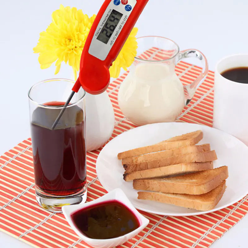 Folding Food Thermometer for Cooking and Baking