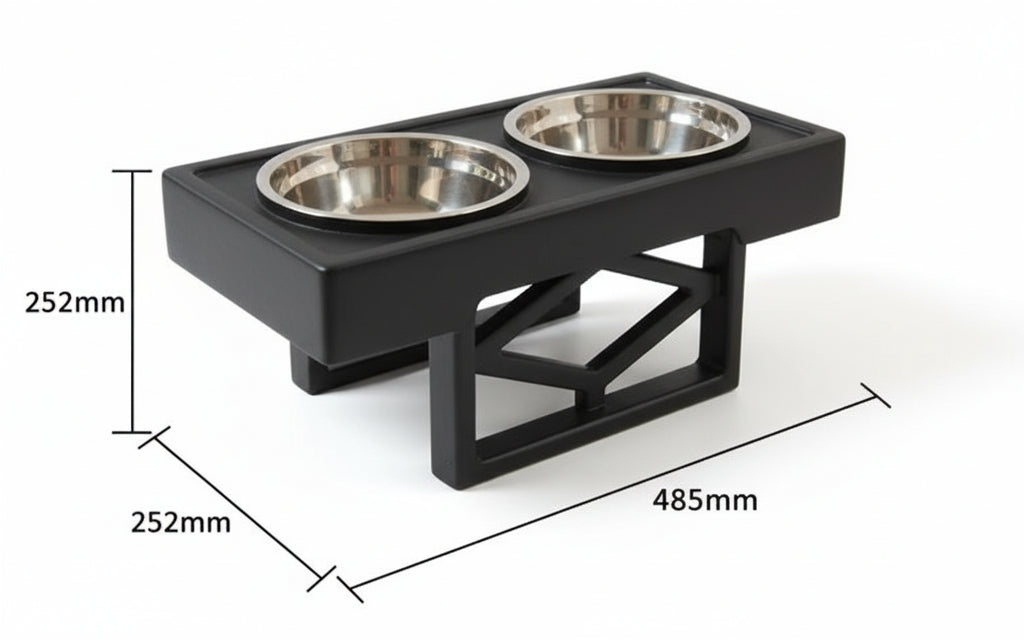 Elevated Slow-Feed Dog Bowl