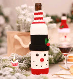 Christmas Wine Bottle Covers for Holiday Decor