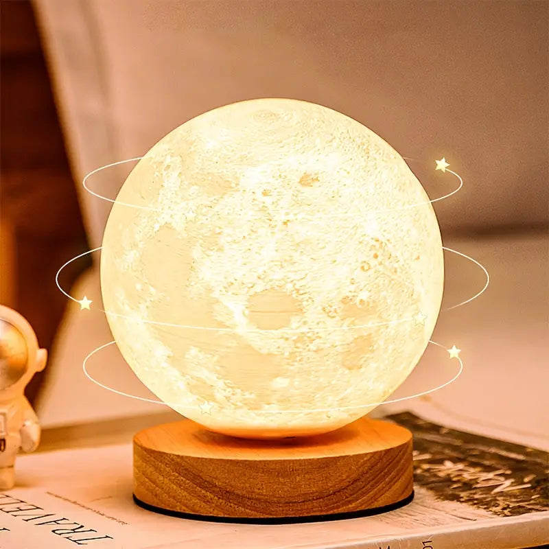 Rotating Moon Atmosphere Night Light