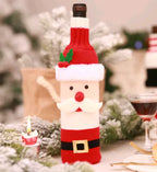 Christmas Wine Bottle Covers for Holiday Decor